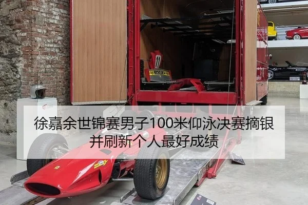 徐嘉余世锦赛男子100米仰泳决赛摘银并刷新个人最好成绩